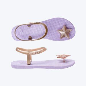 ZHOELALA – Sandals Comfort "BIG STAR" • Saturn Mist